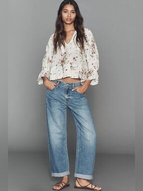 NWOT Pistola Donny High-Rise Relaxed Boyfriend Jeans, Heartfelt Wash, Size 27